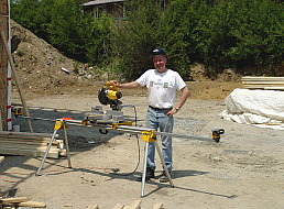 Paul participating in a build of new homes for Habitat for Humanity